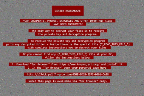 Cerber 2017 ransomware note