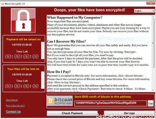 Wanna Decrypt0r 2 Ransomware Virus Featured Image