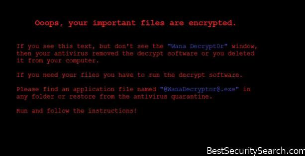 Wanna Decrypt0r Ransomware Virus Backup note image