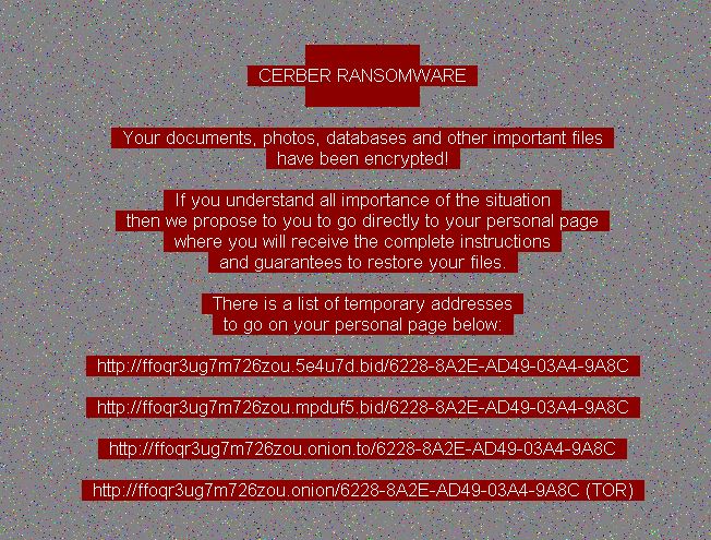 Cerber 6 ransomware virus featured image
