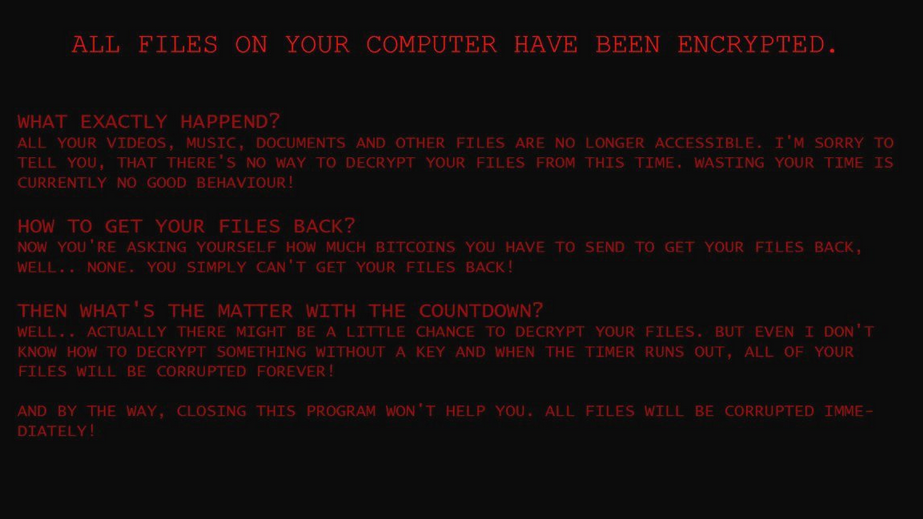 Kee ransomware virus wallpaper note image
