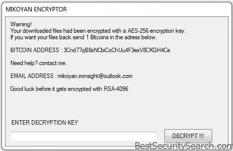 Mikoyan Ransomware Featured Image