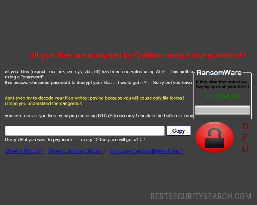 CryMore ransomware featured image