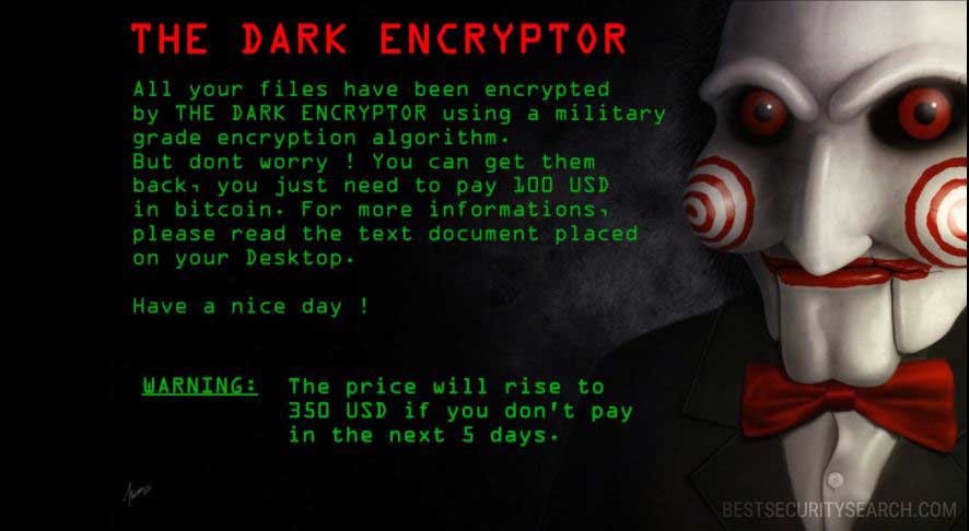 Dark Encryptor ransomware featured image