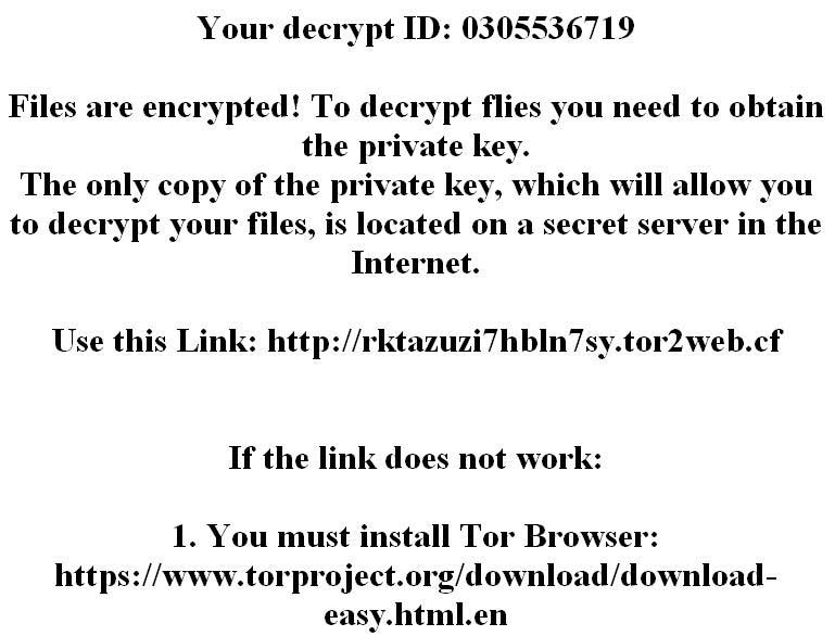 .sVn virus ransomware note image