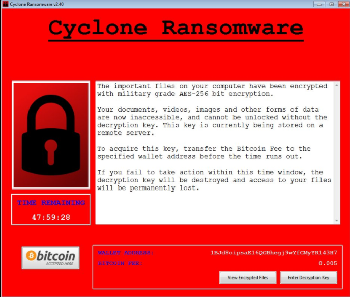 .Cyclone virus image
