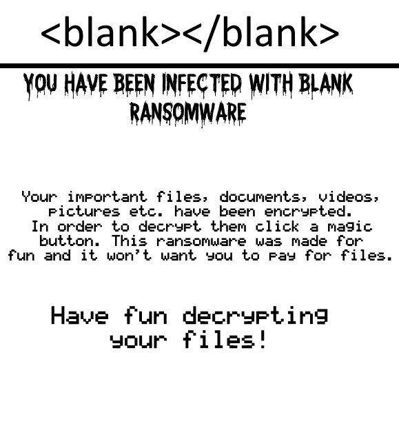 .blank virus image